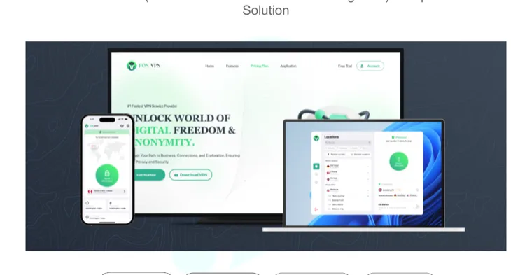 FON VPN app on phone, laptop and desktop